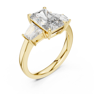 Gold Modern Royalty Statement Ring Right View