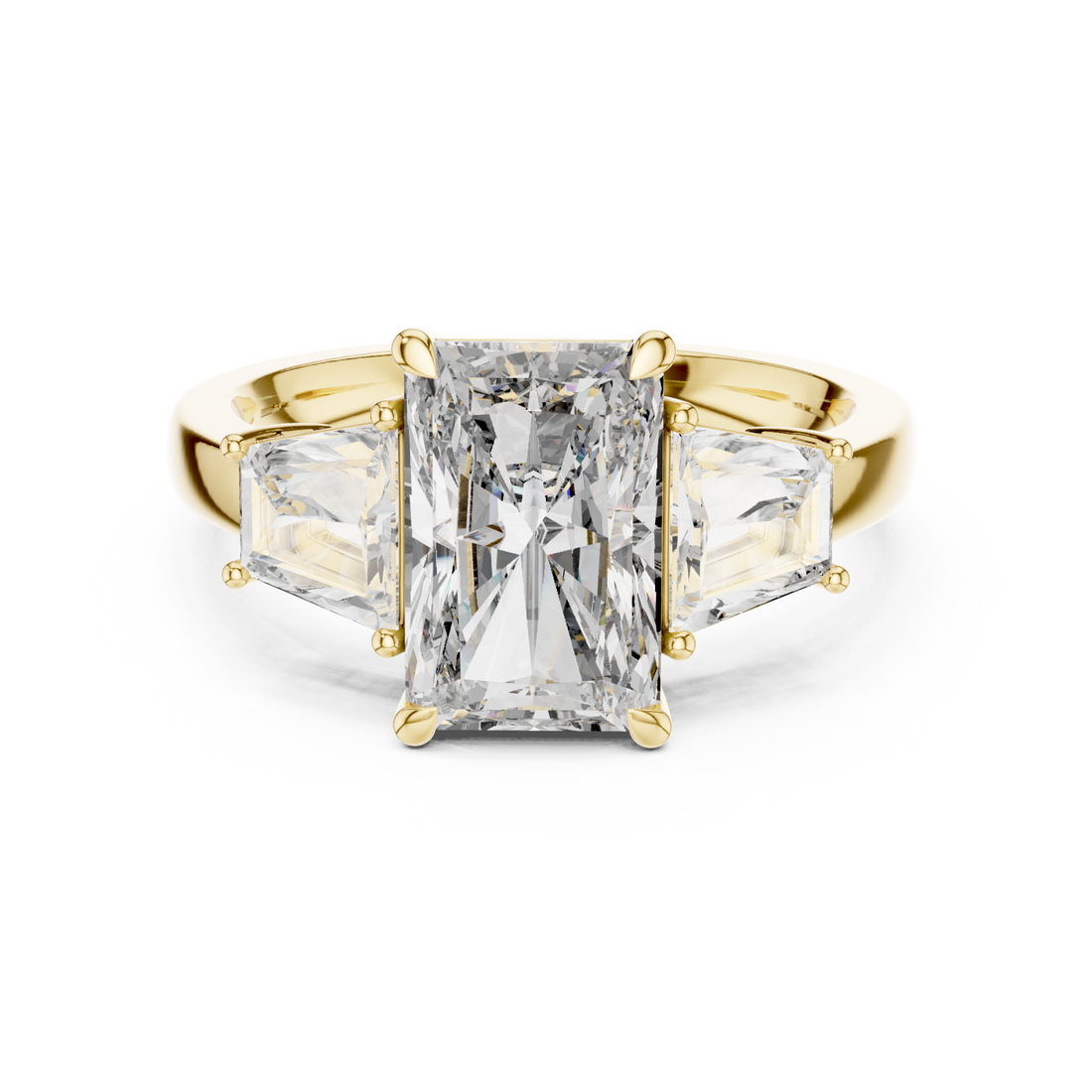 Gold Modern Royalty Statement Ring Right View