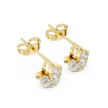 Gold Twilight Spark Bouquet Stud Earrings Right View
