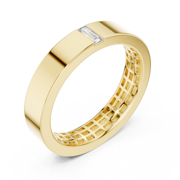 Gold Timeless Channel Set Luxe Band Right View