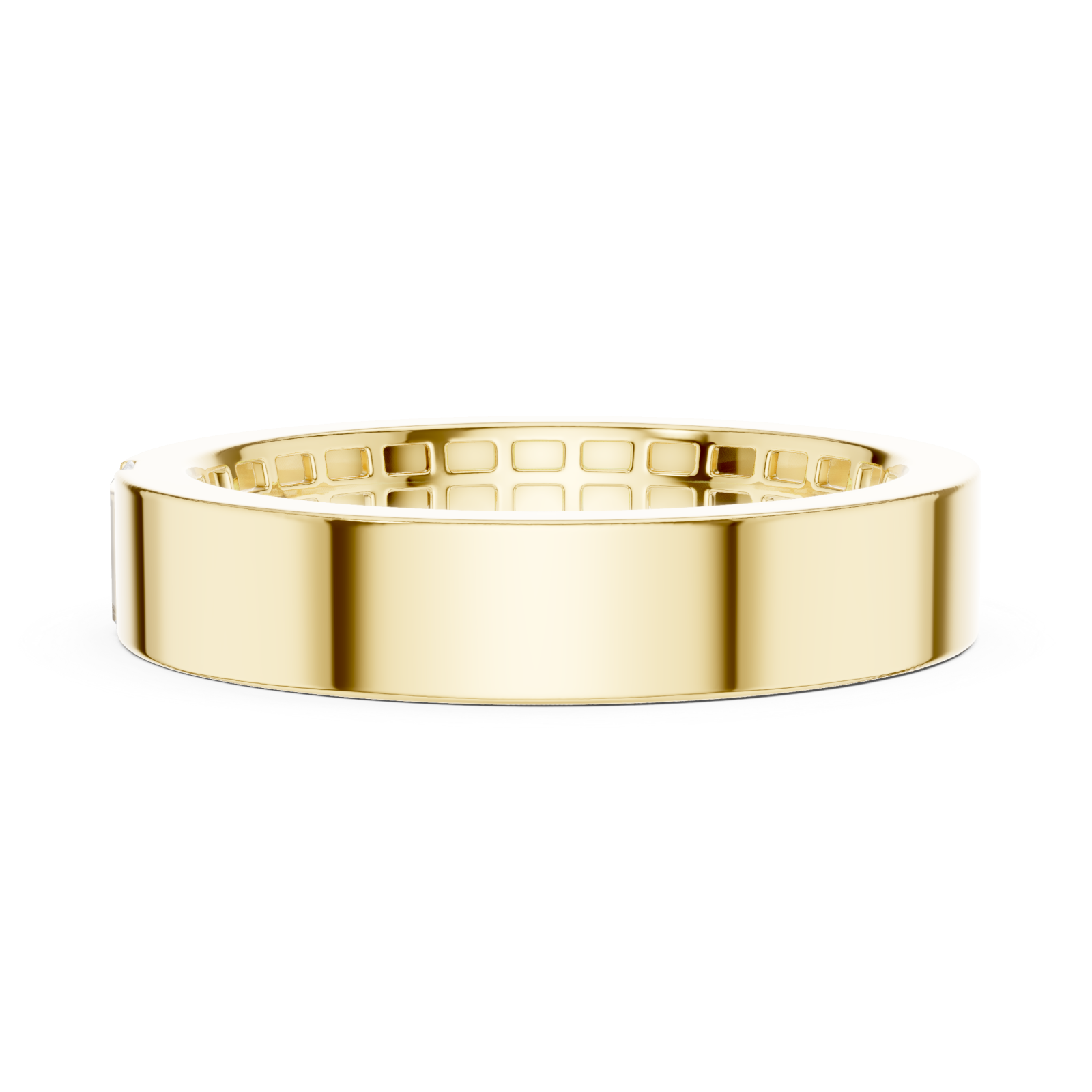  Gold Timeless Channel Set Luxe Band Side View