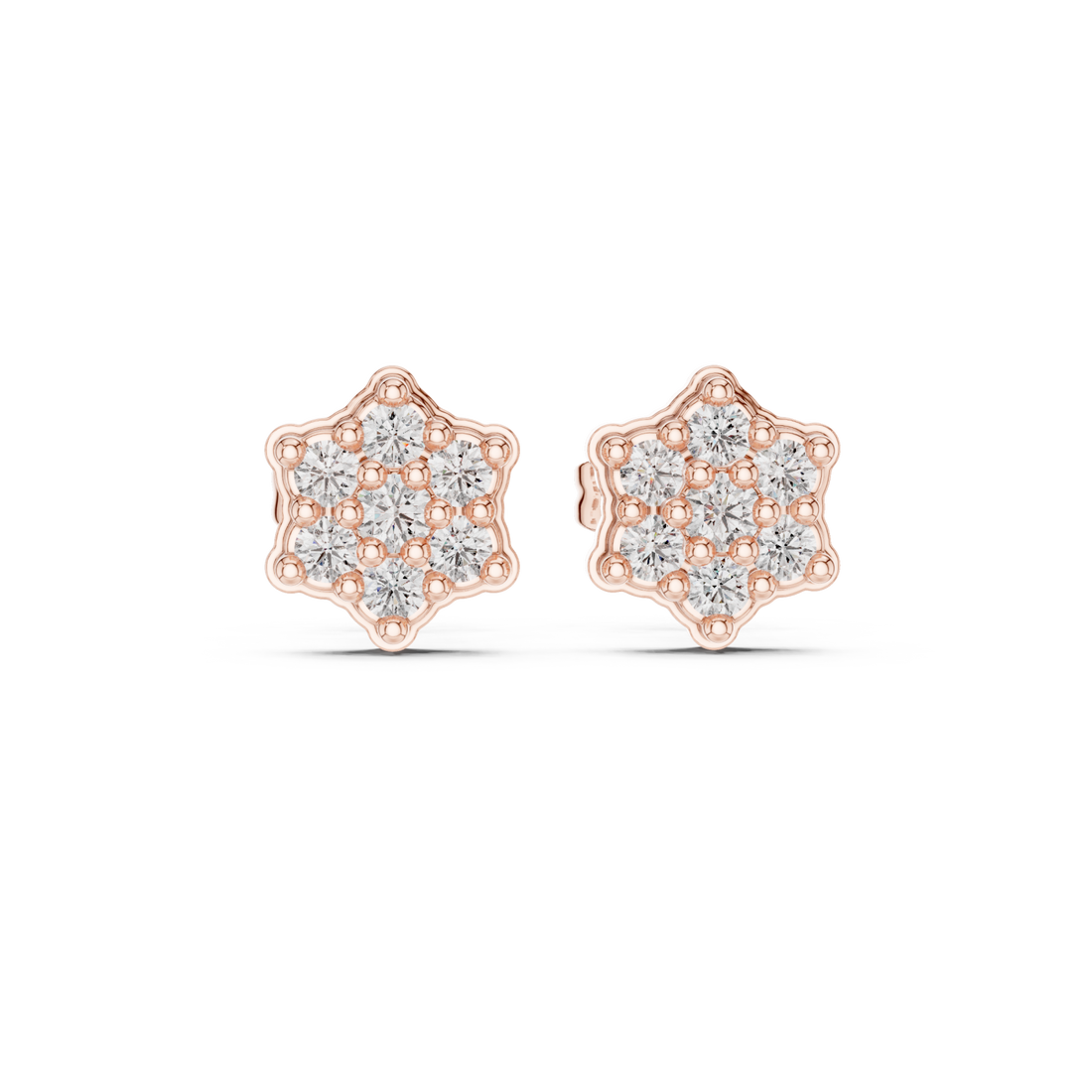  Rose Gold Five word tester for earrings Right View