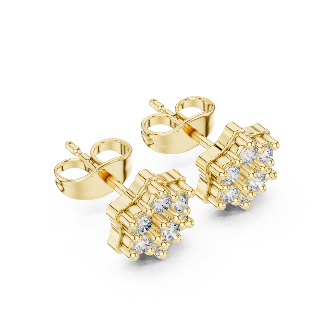 Gold Five word tester for earrings Right View