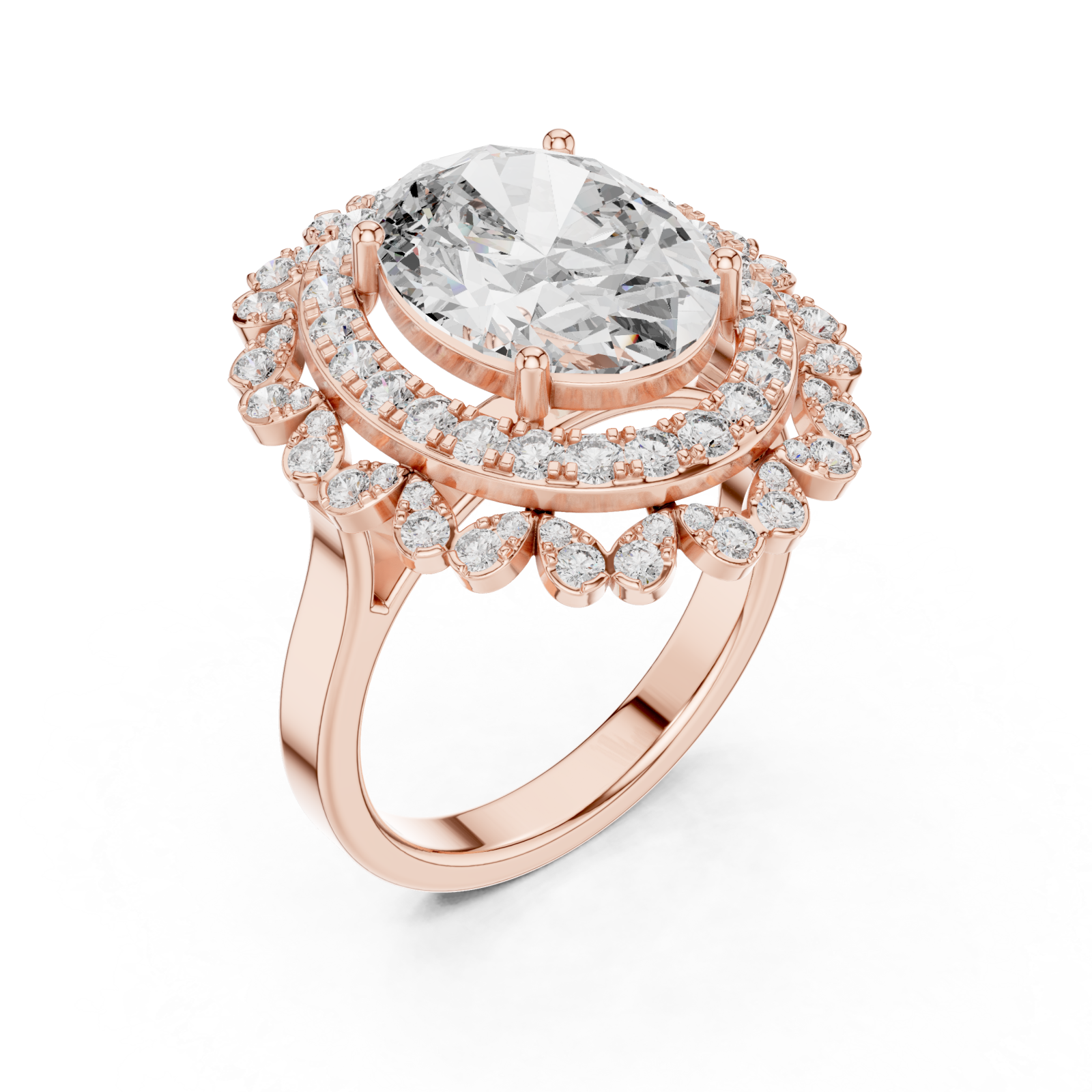  Rose Gold Twilight Aura Enchantress Ring Right View