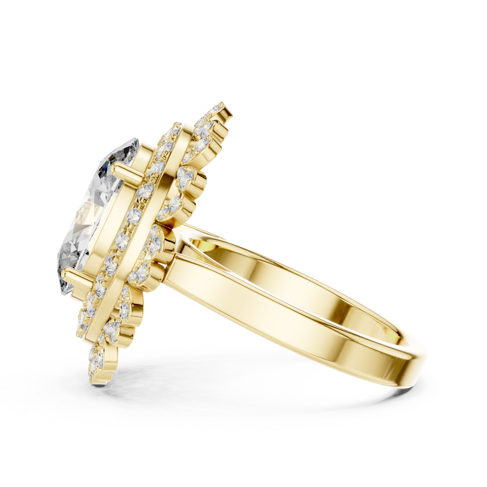  Gold Twilight Aura Enchantress Ring Side View