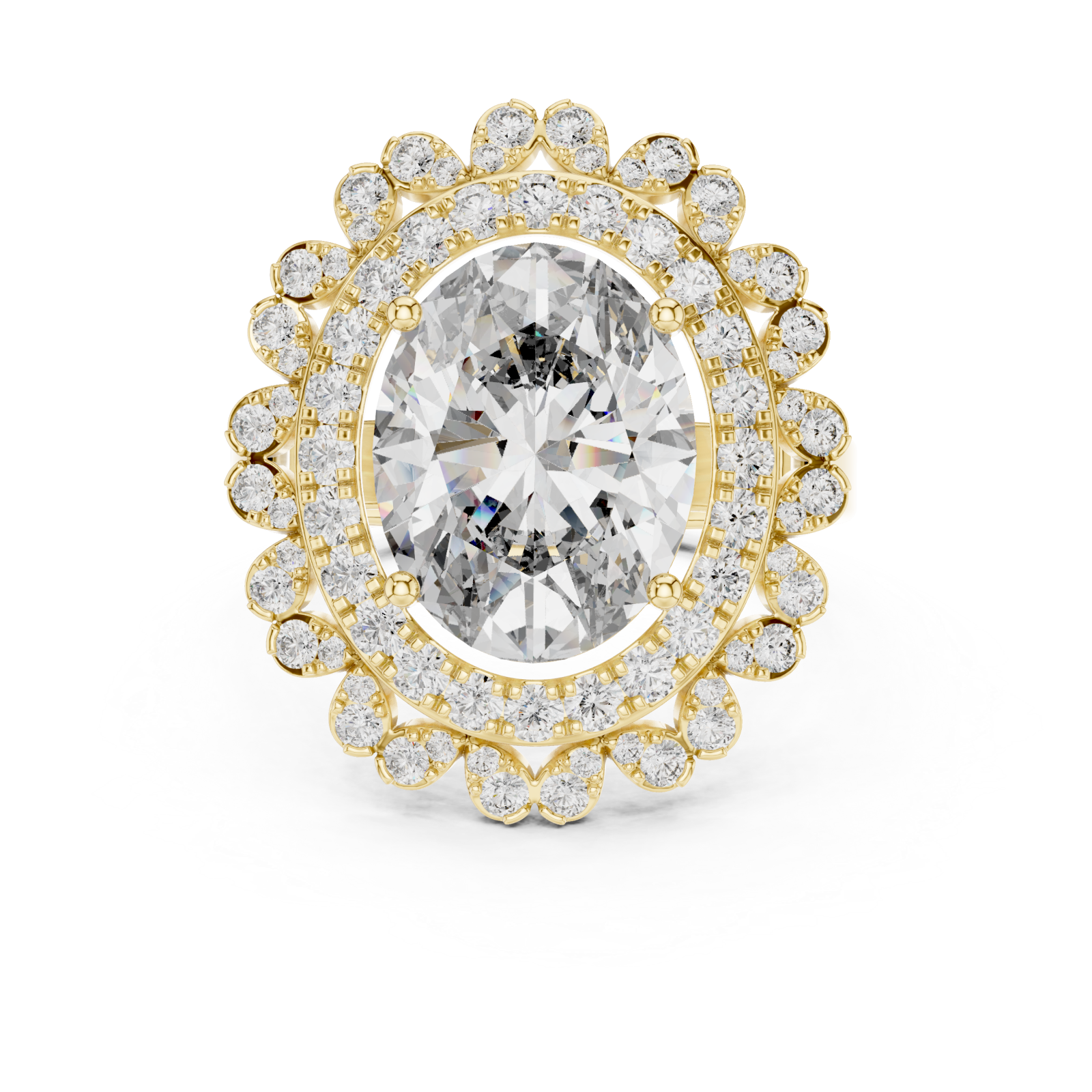  Gold Twilight Aura Enchantress Ring Front View