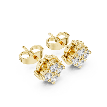 Gold Twilight Glow Stud Earrings Right View