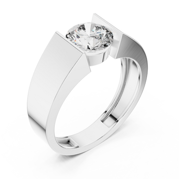  White Gold Lumina Axis Horizon Signature Ring Right View