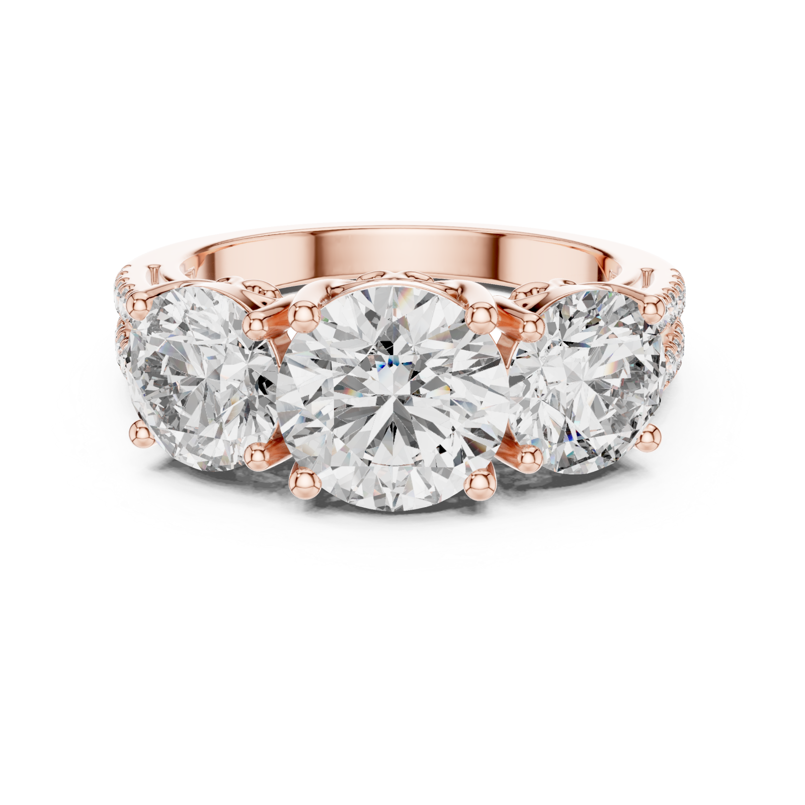  Rose Gold Eclipsed Dream Eternal Bond Anniversary Ring Front View