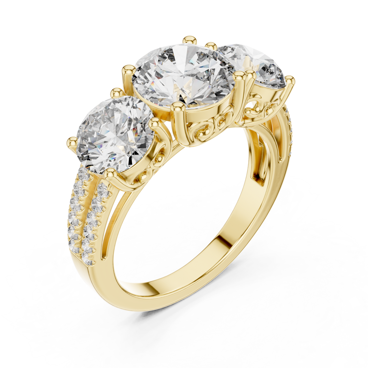 Gold Eclipsed Dream Eternal Bond Anniversary Ring Right View