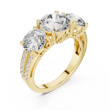 Gold Eclipsed Dream Eternal Bond Anniversary Ring Right View
