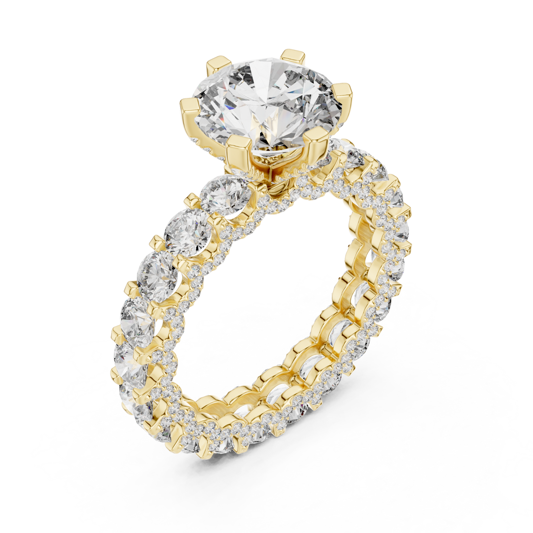 Gold Opulent Cascade Crown Ring Right View