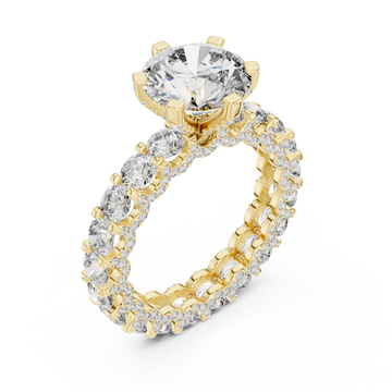 Gold Opulent Cascade Crown Ring Right View