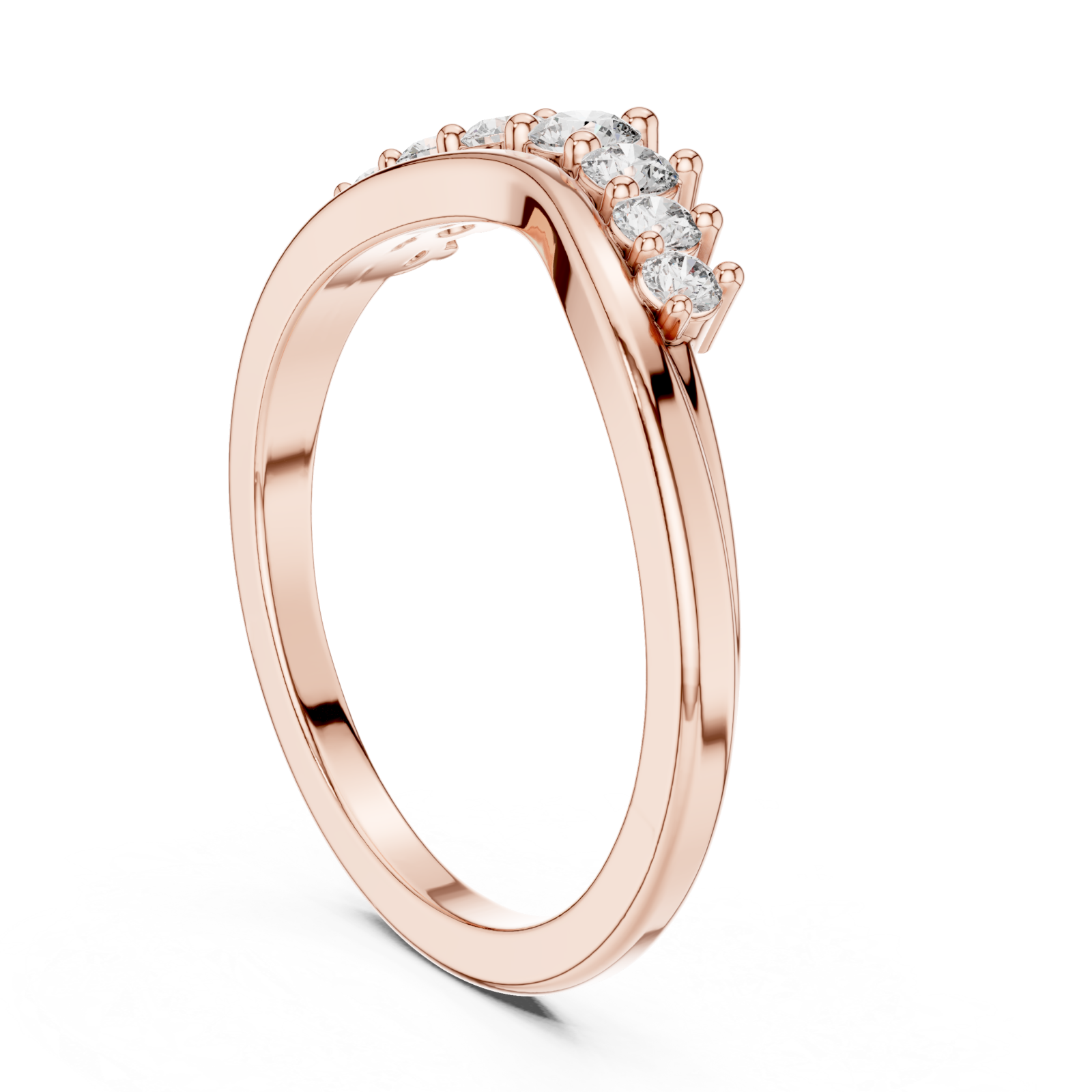  Rose Gold Twilight Crest Silhouette Band Left View
