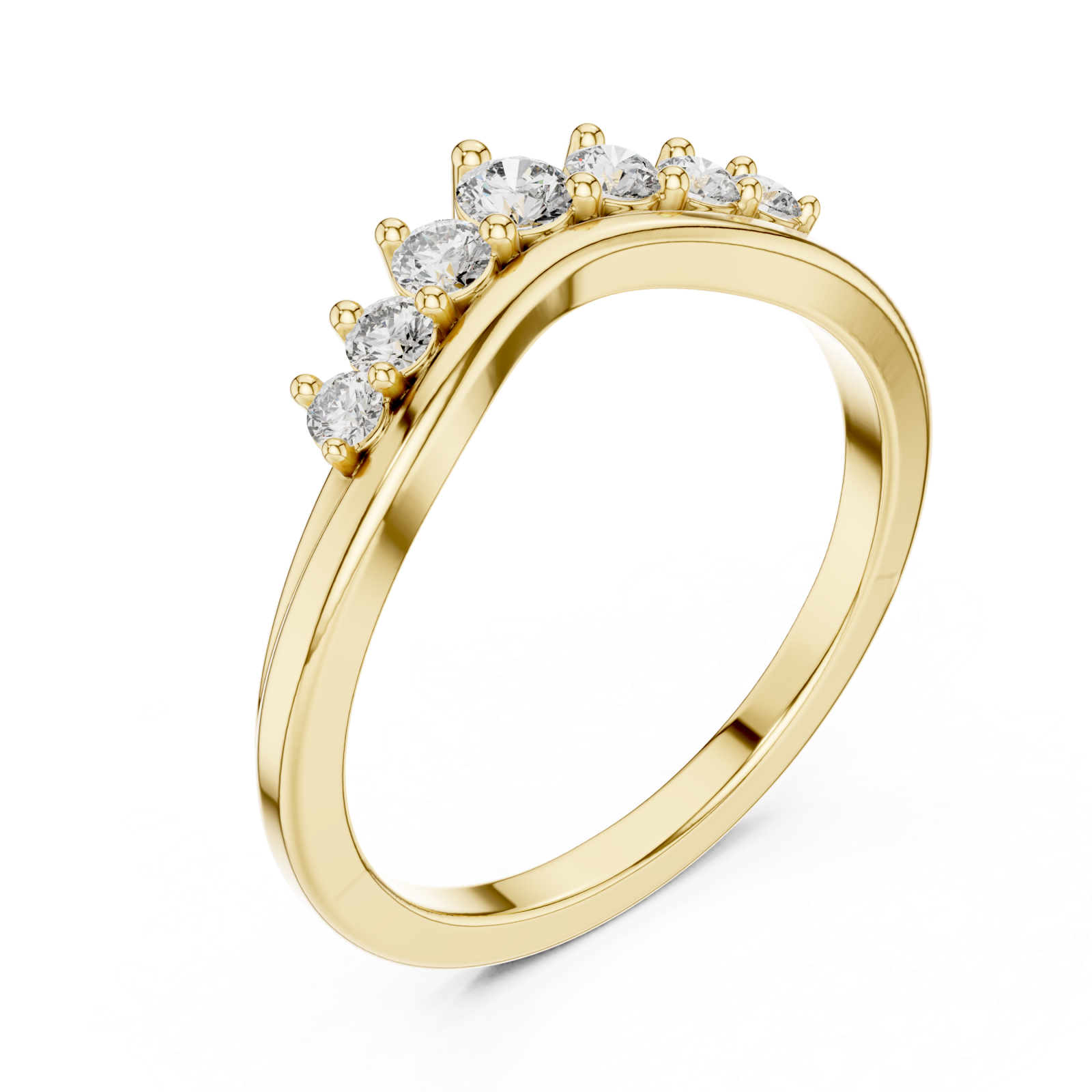 Gold Twilight Crest Silhouette Band Right View