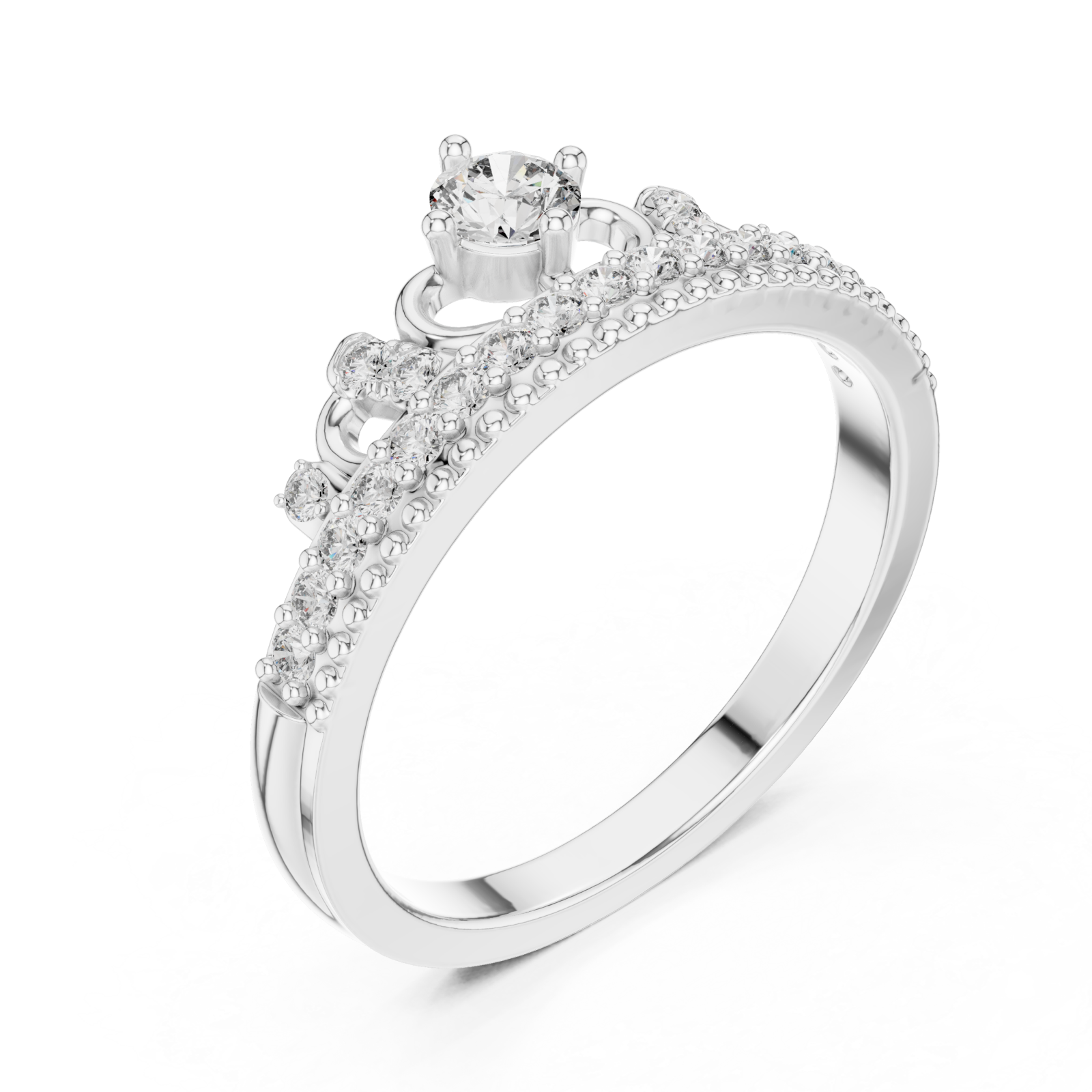  White Gold Enchanting Cascade Dream Ring Right View
