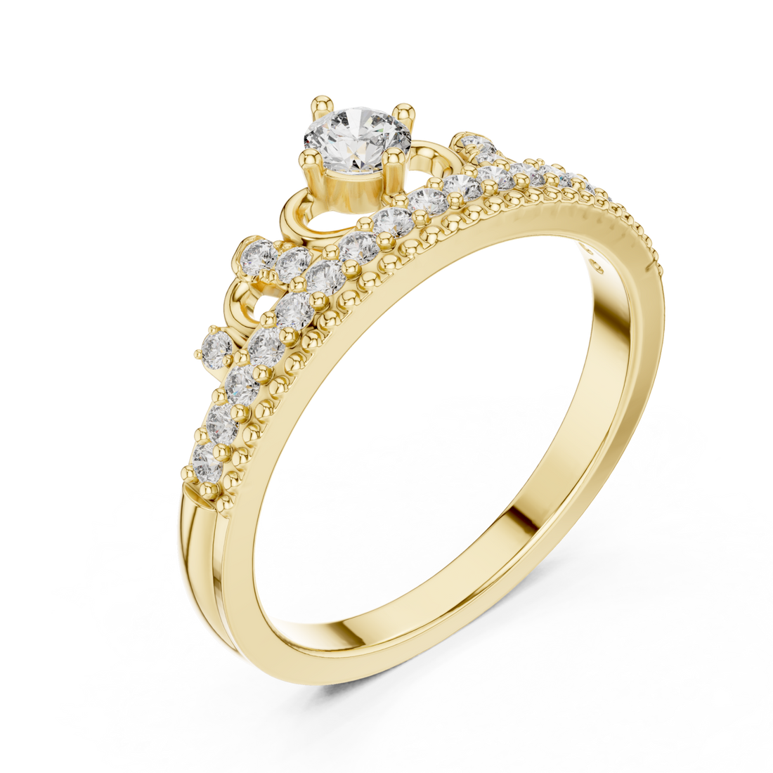 Gold Enchanting Cascade Dream Ring Right View