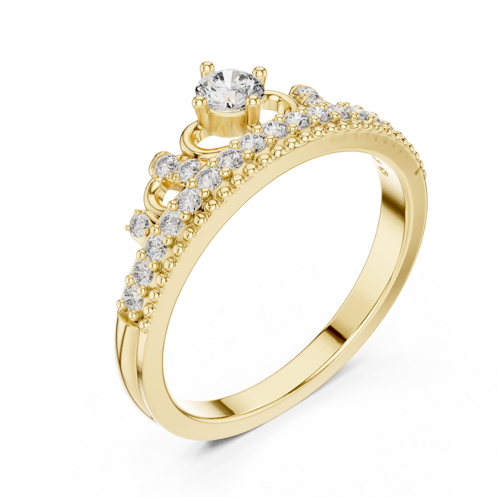 Gold Enchanting Cascade Dream Ring Right View
