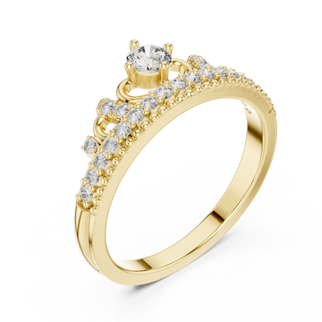 Gold Enchanting Cascade Dream Ring Right View