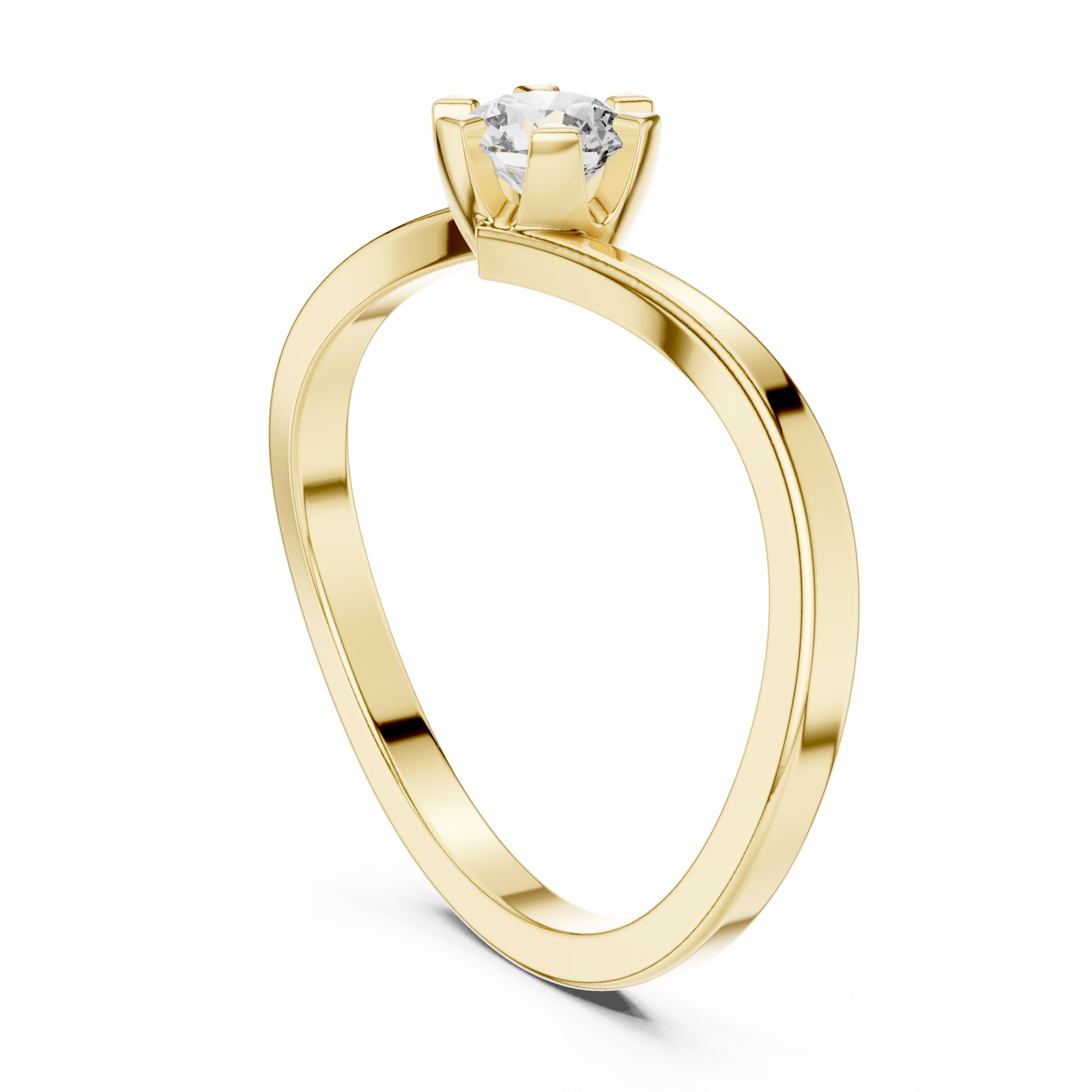  Gold Celestial Point Harmony Ring Left View