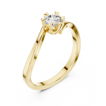 Gold Celestial Point Harmony Ring Right View