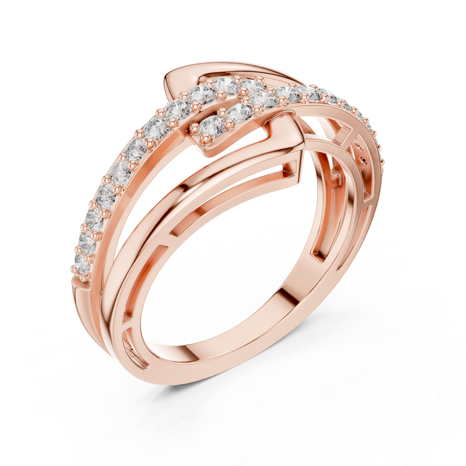  Rose Gold Twilight Motion Luxe Statement Band Right View