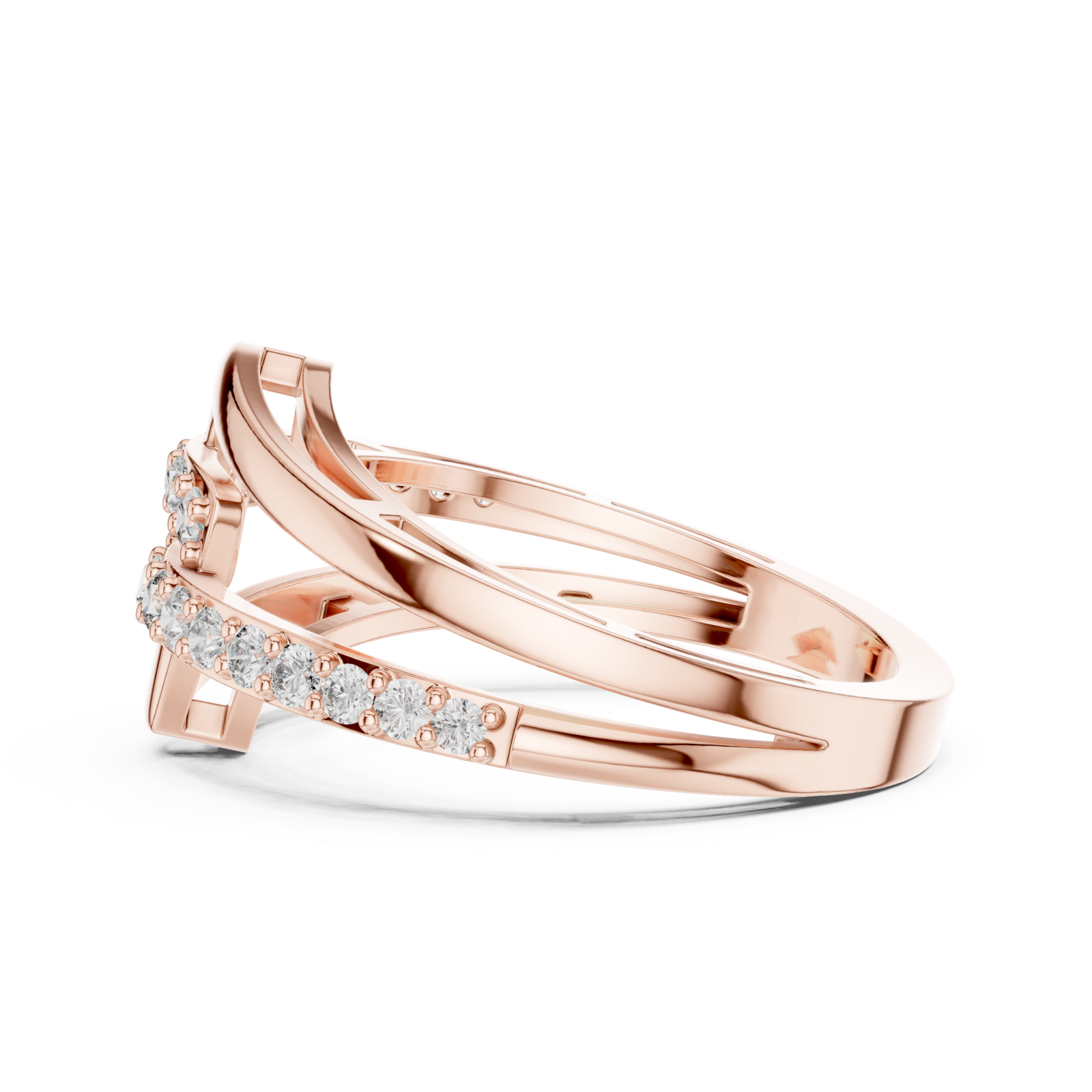  Rose Gold Twilight Motion Luxe Statement Band Side View