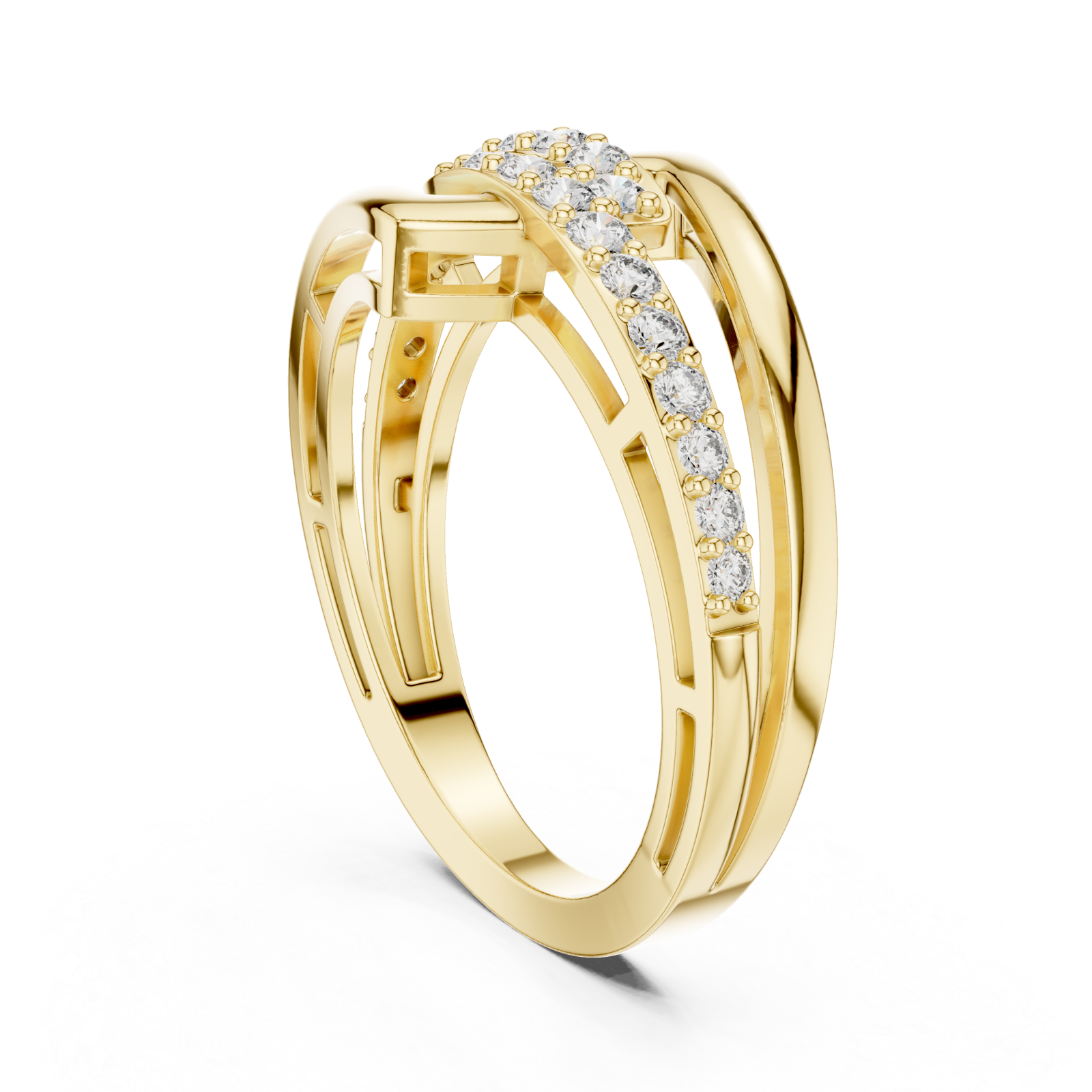  Gold Twilight Motion Luxe Statement Band Left View