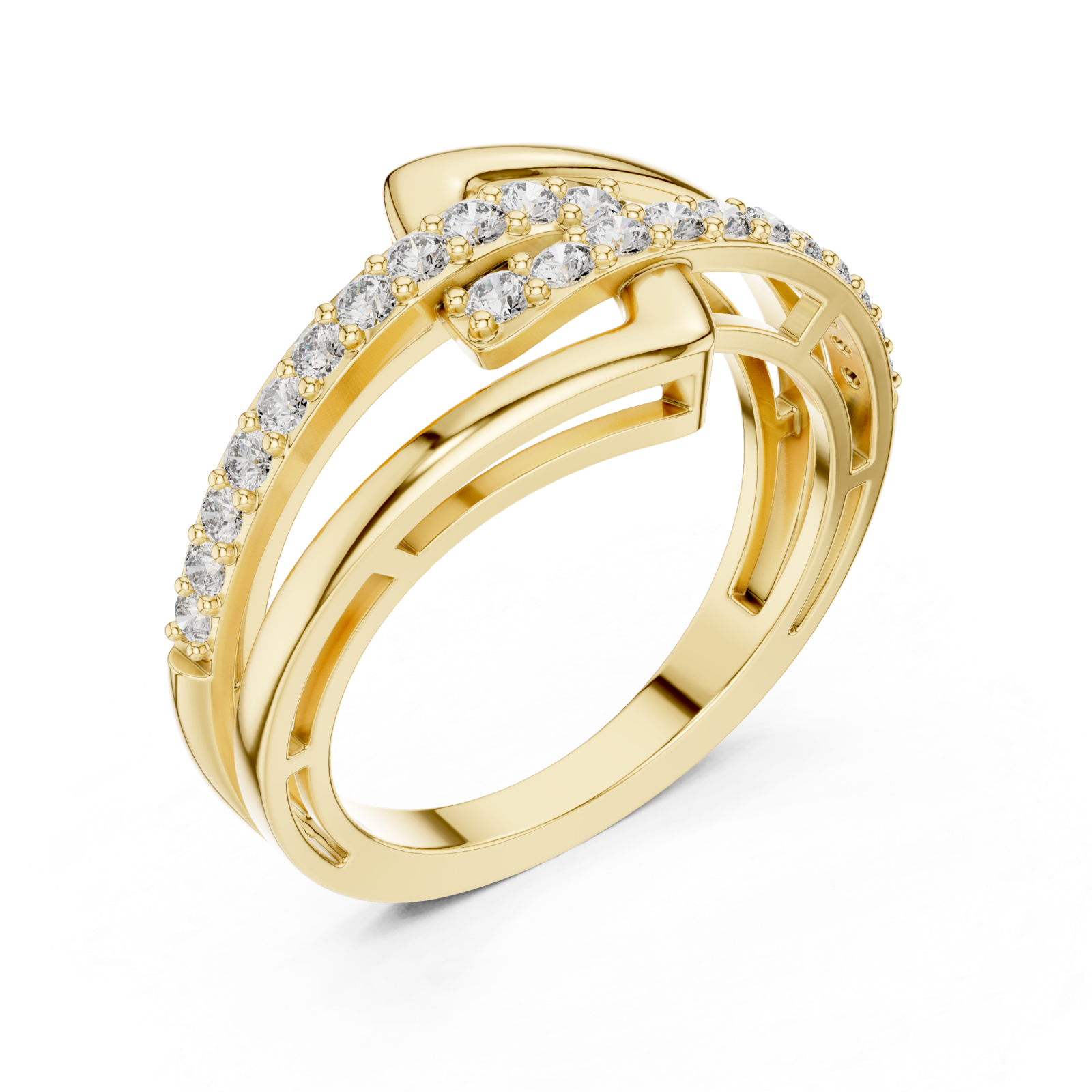 Gold Twilight Motion Luxe Statement Band Right View