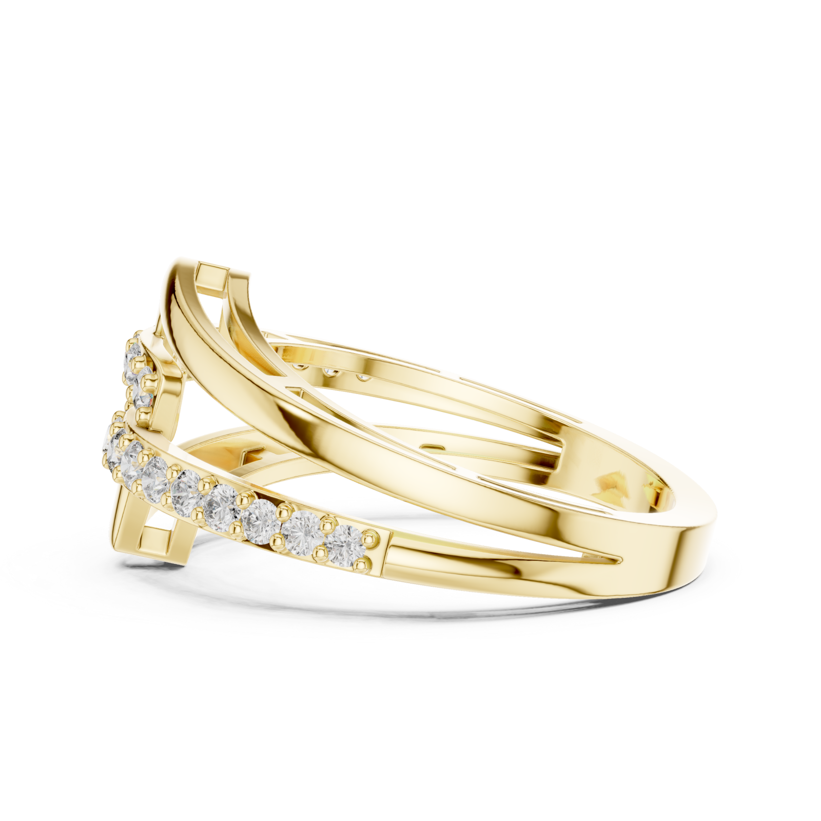  Gold Twilight Motion Luxe Statement Band Side View