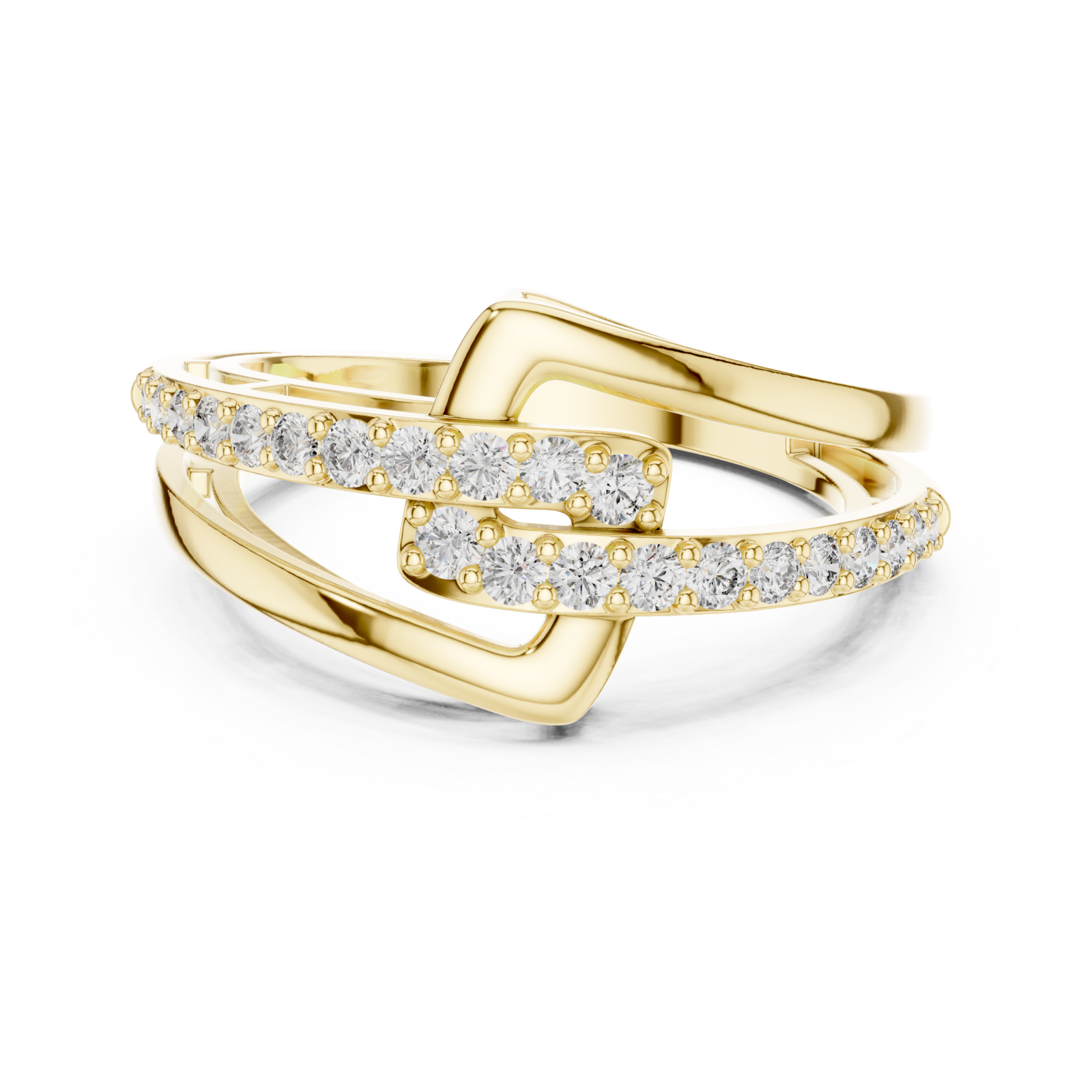  Gold Twilight Motion Luxe Statement Band Front View
