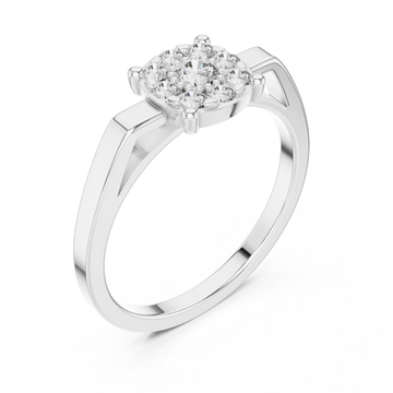  White Gold Luminous Infinity Cluster Artistry Ring Right View