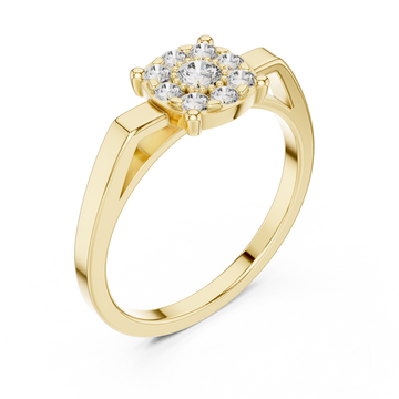 Gold Luminous Infinity Cluster Artistry Ring Right View
