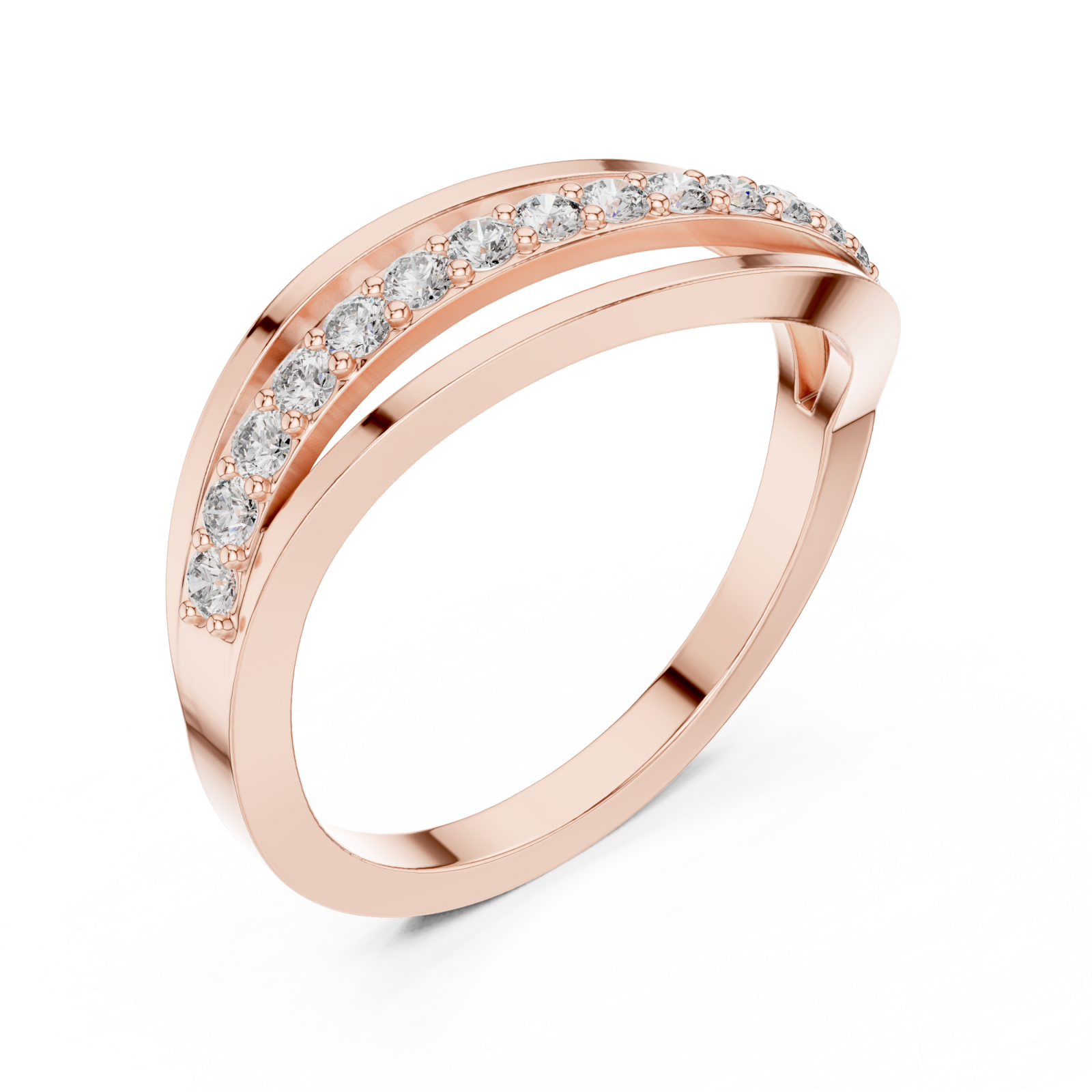  Rose Gold Luminous Unity Loop Ring Right View
