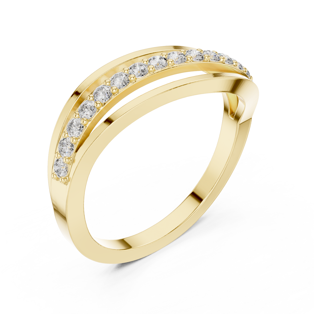 Gold Luminous Unity Loop Ring Right View
