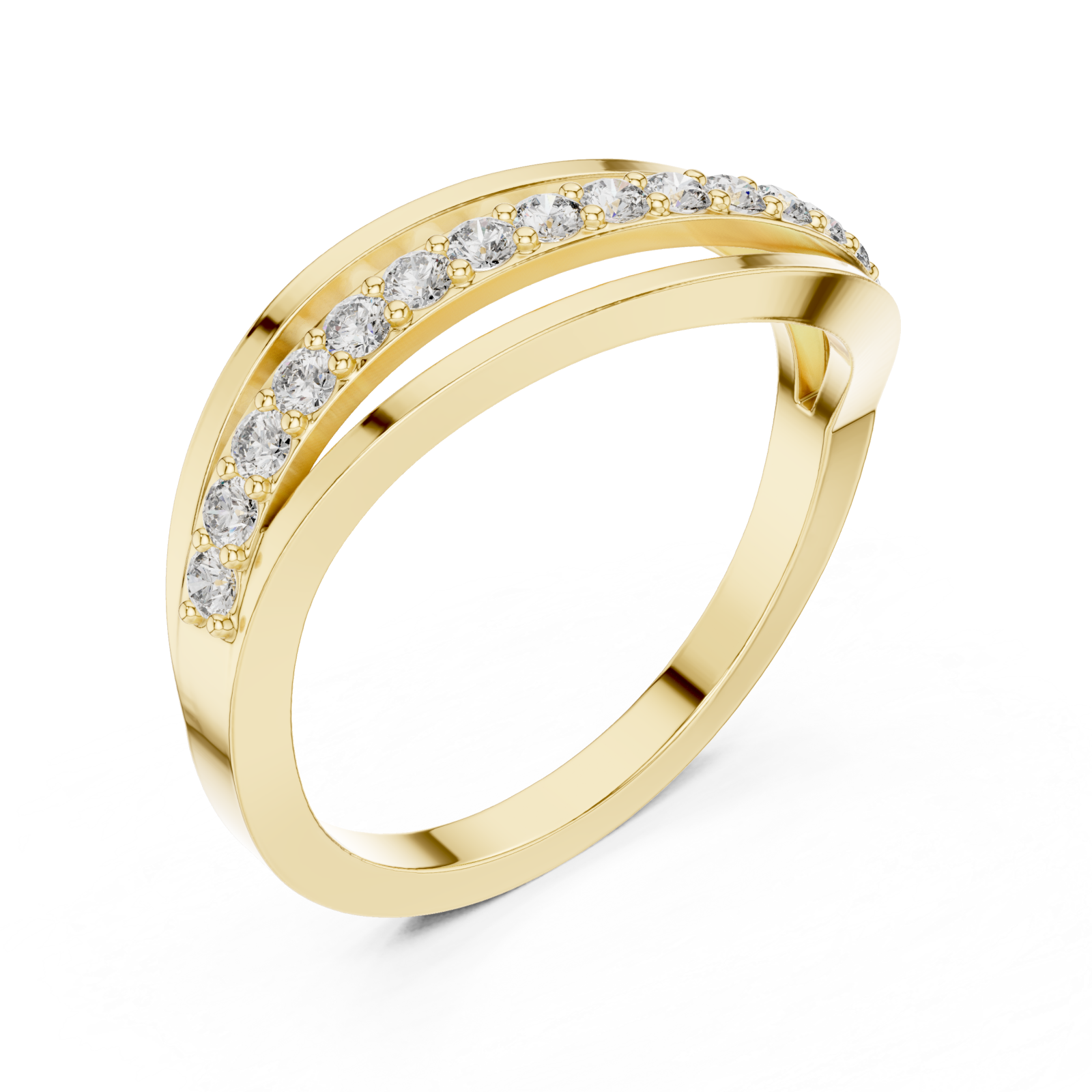 Gold Luminous Unity Loop Ring Right View