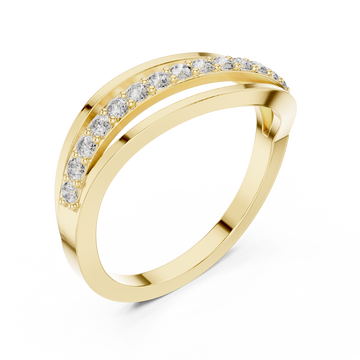 Gold Luminous Unity Loop Ring Right View