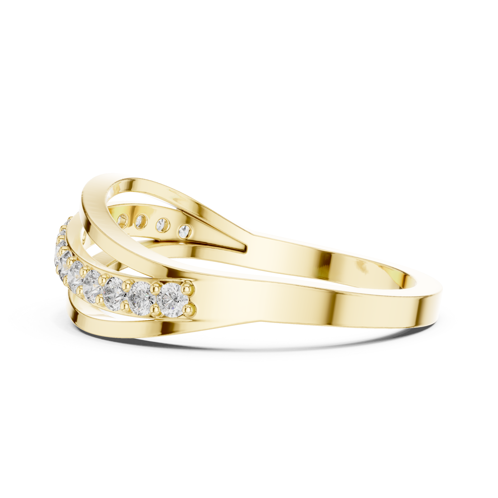  Gold Luminous Unity Loop Ring Side View