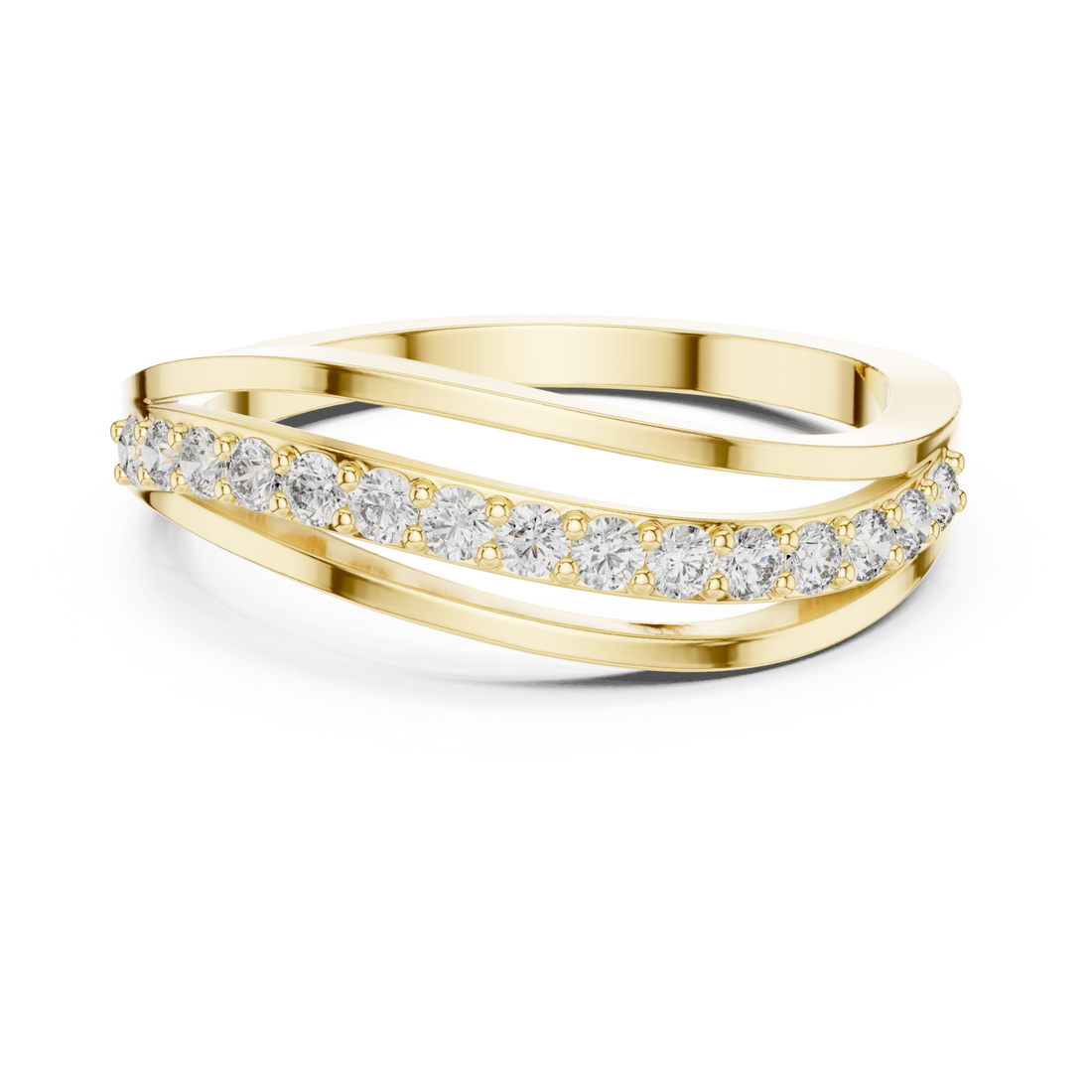 Gold Luminous Unity Loop Ring Right View