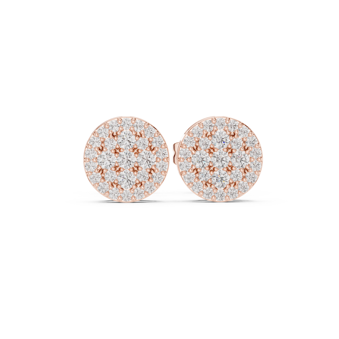  Rose Gold Celestial Harmony Petite Stud Earrings Right View