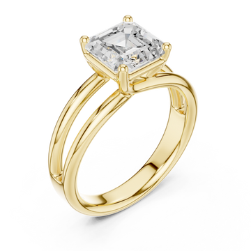 Gold Radiant Square Grace Ring Right View