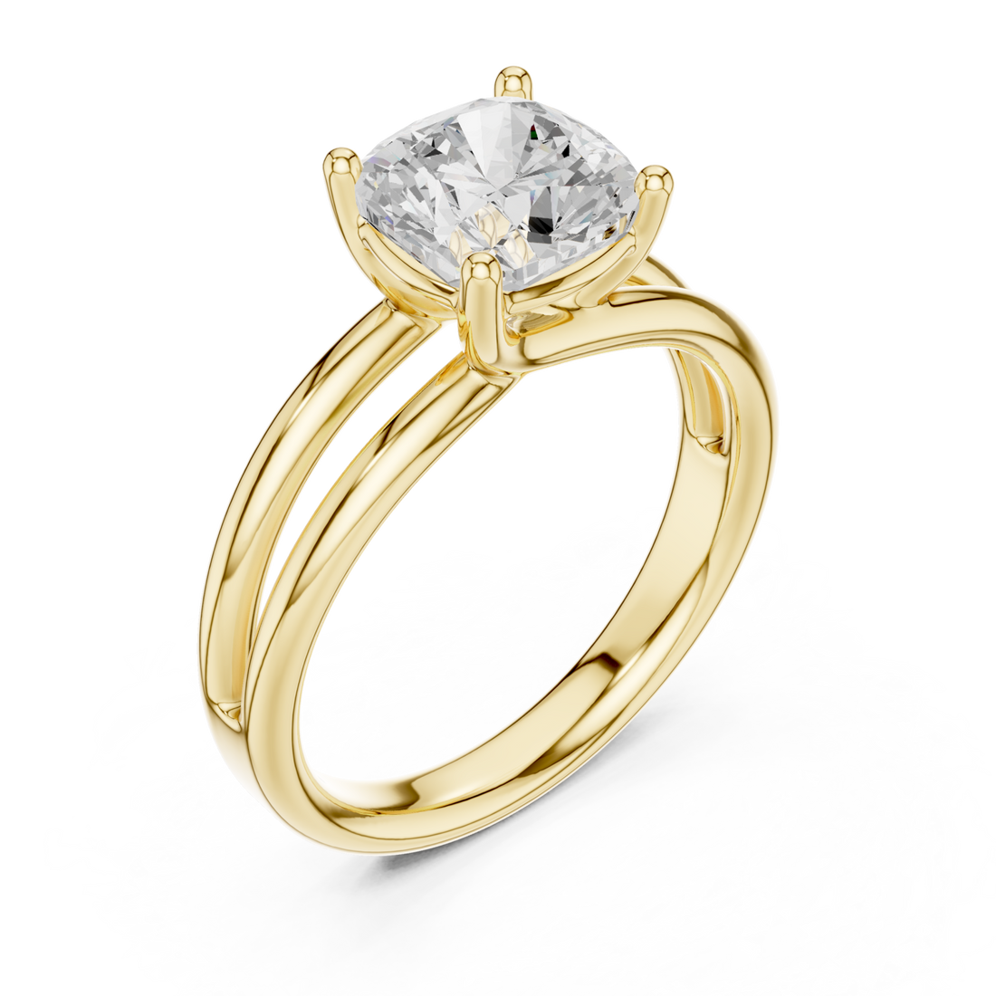 Gold Graceful Embrace Ring Right View