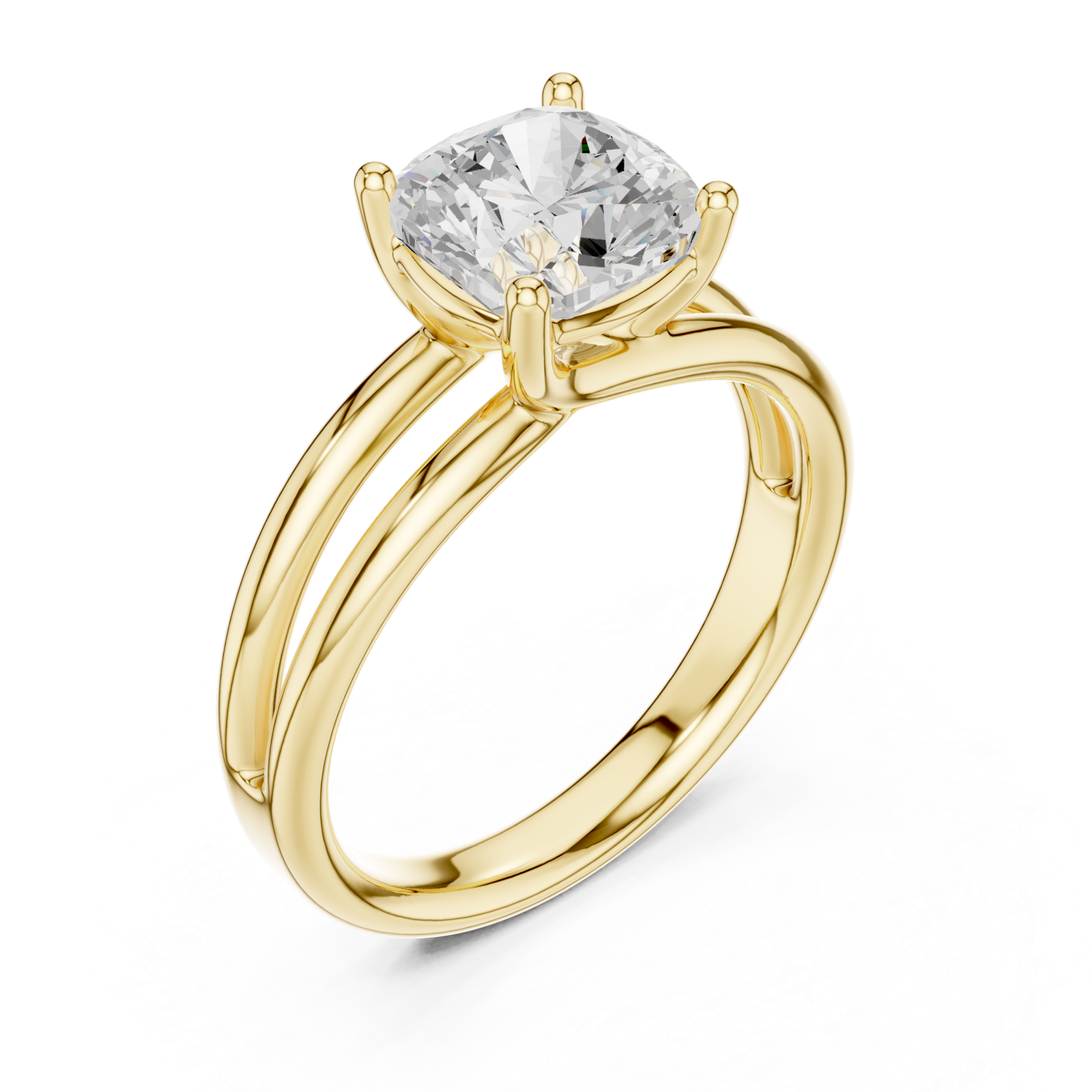 Gold Graceful Embrace Ring Right View
