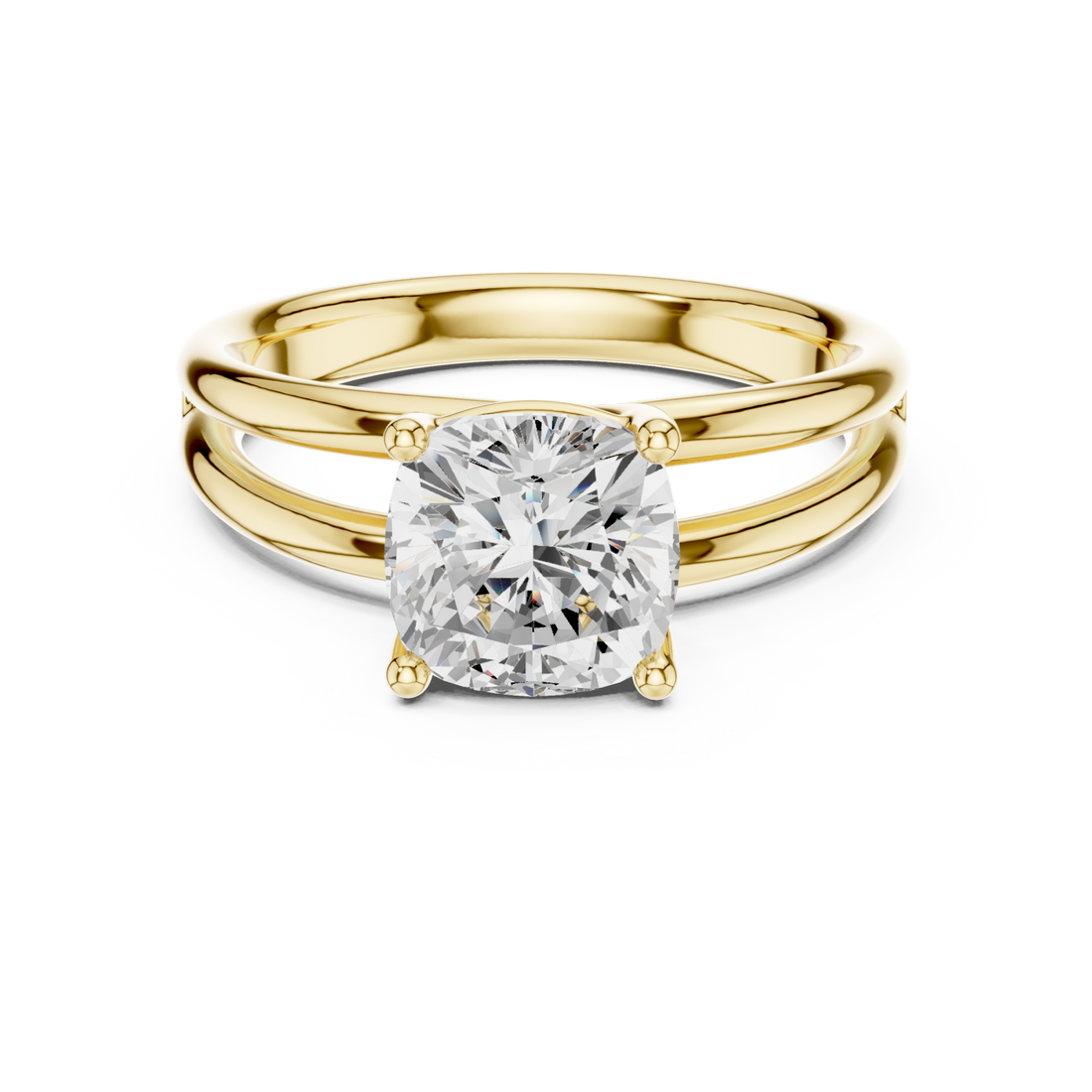 Gold Graceful Embrace Ring Right View