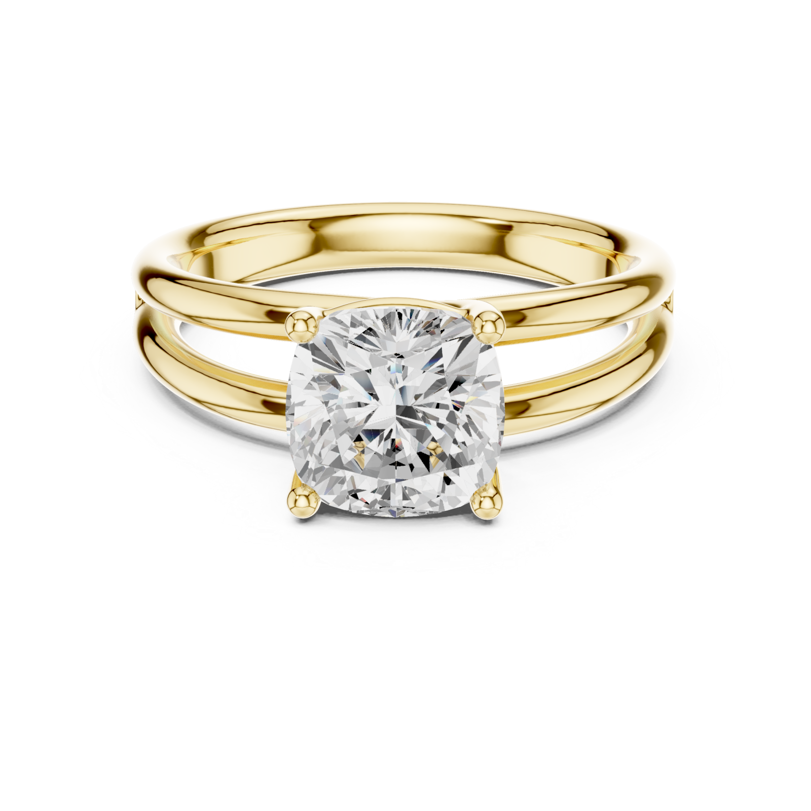  Gold Graceful Embrace Ring Front View