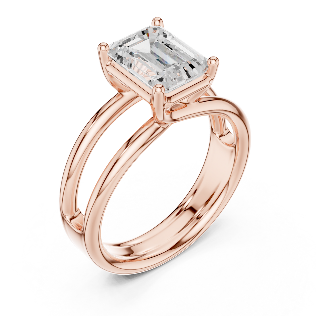  Rose Gold Radiance Paragon Solitaire Ring Right View