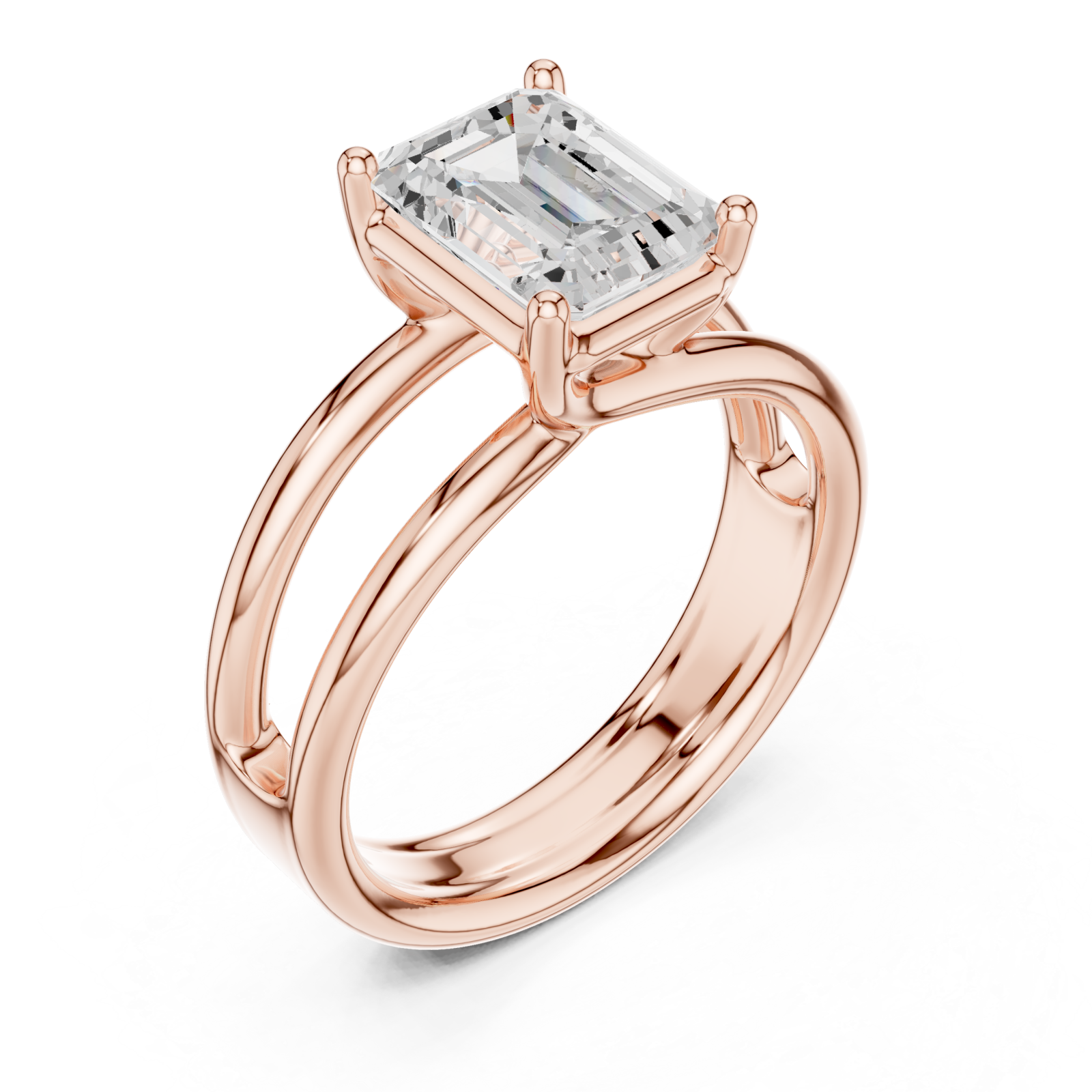  Rose Gold Radiance Paragon Solitaire Ring Right View