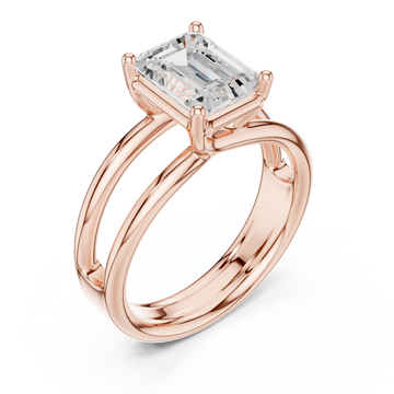  Rose Gold Radiance Paragon Solitaire Ring Right View