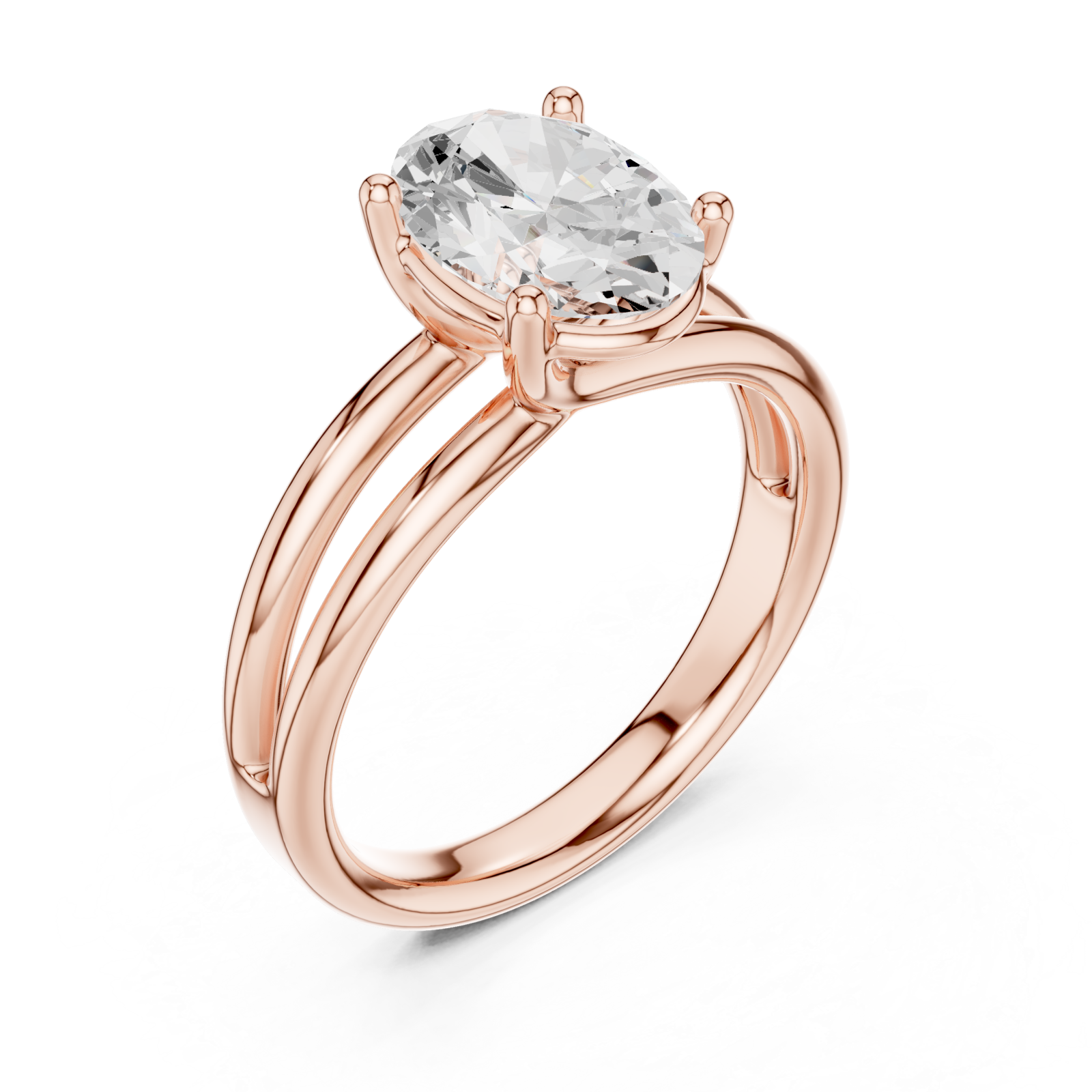  Rose Gold Luminous Oval Majesty Ring Right View