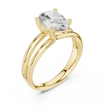 Gold Luminous Oval Majesty Ring Right View